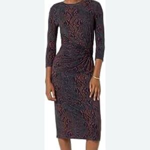 Joie Meika snake print midi dress. NWT
